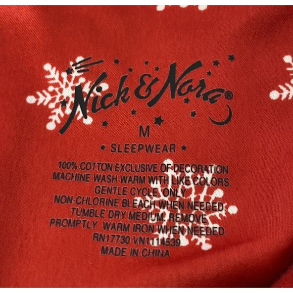 Nick & Nora Sz Medium Sock Monkey Sleep Shirt - Picture 9 of 9